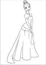 coloring page Princess and the Frog
